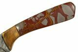 Knife With Noreena Jasper Inlays - Hand-Crafted In Utah #327619-2